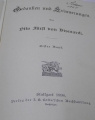 Foto 2: Memoiren: Gedanken und Erinnerungen von Otto Fürst von Bismarck, I. Band, 1898