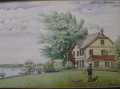 F. Cahnbley: Postkarte als Aquarell, um 1900