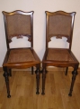 Stühle, Jugendstil, in Nußbaum