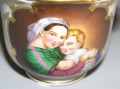 Foto 2: Spätbiedermeier Porzellan Bilder-Tasse, gemarkt Gotha (Thüringen) - Simson / Henneberg, um 1830-60