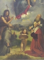 Foto 3: nach Raffael (1483-1520): Madonna di Foligno, Öl Gemälde, Kopie datiert auf 1898