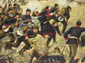Foto 2: Fettpapierdruck: Bestürmung der Spicherer Höhen 1870