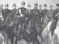 Foto 2: Druck: König Wilhelm von Preußen und sein General-Stab zu Pferde
