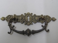 Foto 2: 2 x Gründerzeit Messing Schubladen-Beschläge, um 1880