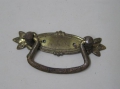 Foto 1: Jugendstil Messing Schubladen-Beschlag