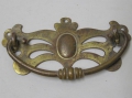 Jugendstil Messing Schubladen-Beschlag