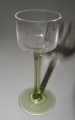 Johann Vincenz Cissarz (1873-1942): Jugendstil Likörglas, um 1905/1910, Ausführung Rheinische Glashütten AG Köln-Ehrenfeld