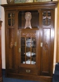 Bücherschrank, Jugendstil, um 1910, in Eiche
