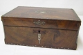 Foto 1: Biedermeier Schmuck-Schatulle, in Mahagoni und Birnenholz, Perlmutt-Intarsien