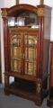 Vitrine / Vitrinenschrank, Jugendstil, um 1910, in Mahagoni