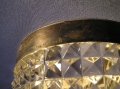 Foto 5: Art Deco Glas Eisbehälter, um 1940, Diamantschliff, Mündungs-Ring Sterling Silber