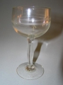 Kleines Jugendstil Wein-Glas, Ätz-Dekor