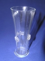 Kleines Biedermeier Becher-Glas, um 1840/60, mit Nuppen