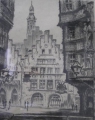 Foto 2: Ernst Zipperer (1888-1982): Frankfurt - Römer und Altstadt, signierte Radierung