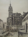 Foto 1: Reinhold Bach (1880-1950): Der alte Peter - München, signierte Graphik - Original-Radierung, Eigentümer von 1956-1962 H. Bahlsens Keksfabrik K. G. Hannover