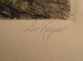 Foto 2: Leo / Leopold Kayser (1868-1933): Darmstadt Fluß-Landschaft, signierte Graphik, datiert 1915 Berlin