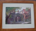Foto 1: Carl Fischer: Coburg - Alter Friedhof, signiertes Aquarell, um 1910, Weimar