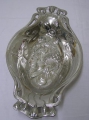 Verchromte Jugendstil Schale, um 1910