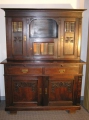 Buffet / Aufsatzbuffet, Jugendstil, in Eiche