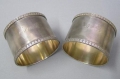 Foto 1: Paar Jugendstil Serviettenringe, 800er Silber