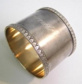 Foto 2: Paar Jugendstil Serviettenringe, 800er Silber