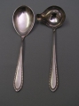 Foto 1: 2 x Jugendstil Beilege-Besteck: Soßen-Kelle, Salat-Löffel, HOMAG