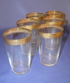 6 x Jugendstil Becher-Gläser
