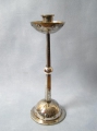 Foto 1: Josef Maria Olbrich (1867-1908) attr.: versilberter Jugendstil Kerzenleuchter