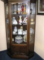 Vitrine, Jugendstil, in Eiche