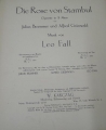Foto 2: Notenbuch: Die Rose von Stambul - Operette, 1916