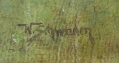 Foto 3: W. Schwaden: dörfliche Idylle - Bäuerin mit Gänsen, signiertes Öl Gemälde, Anfang 20. Jahrhundert