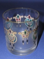 Böhmisches Becher-Glas, um 1900, Moser-Glas, Gold-Email-Malerei