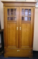 Bücherschrank, Jugendstil, in heller Eiche