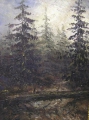 Foto 2: Johannes Köhler (1896-1976): Tannenwald, Öl Gemälde, um 1920