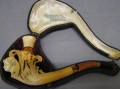 Foto 1: Biedermeier Meerschaum-Pfeife, mit Putten-Kopf, Brüder Czapek, Prag