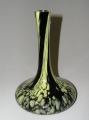 Glas-Vase, um 1940, mit marmoriertem Überfang