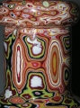 Foto 3: Jugendstil Glas Vase, in Millefiori Technik, wohl Murano, Granini, um 1900