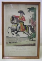 Kolorierte Biedermeier Graphik-Serie: Napoleon und Generäle