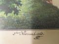Foto 5: Kolorierte Biedermeier Zeichnungen-Serie: Schloß Pirnitz, Monogramm FR, 1863