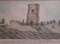 Foto 2: Spätbarock Aquarell: Hungerturm zu Pribus 1787