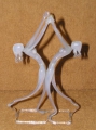 Hugo Gerlach: Glasfigur - tanzendes Mädchenpaar, Thüringen oder Bimini, 1925-30