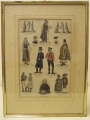 Foto 2: Kolorierte Graphik - Stahlstich: Trachten & Mode von 1804
