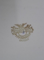 Foto 3: Josef Maria Olbrich (1867-1908): große Jugendstil Keramik Platte, gemarkt Villeroy & Boch Dresden Saxony, 1918-1935, Modell Pommern, Dekor Blaue Olga, Entwurf 1901