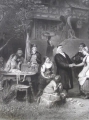 Foto 2: Amédée Varin (1818-1883) & Eugène Varin (1831-1911): Ein Vorabend zur Hochzeit, Graphik nach Gemälde von Anton Dieffenbach (1831-1914)