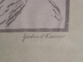 Foto 4: Gertrud Korn (* 1879): Landschaft, signierte Graphik - Farbholzschnitt / Handdruck
