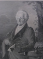 Carl August Schwerdgeburth (1785-1878): Goethe-Bildnis, Graphik - Lithographie, datiert Weimar 1832