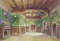 Foto 1: Carl Fischer: Opern-Entwurf zu Carl Maria von Webers Freischütz, signiertes Aquarell, Weimarer Hoftheater-Maler, datiert 1904
