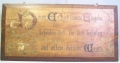 Spruch-Wandbrett, um 1900, in Linde
