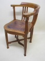 Foto 2: Armlehnstuhl / Eckarmlehnstuhl, Jugendstil, in Eiche