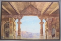 Karl Fischer: Gouache zu Wagners "Götterdämmerung" / "Ring", Weimarer Hoftheater-Maler, datiert 1921